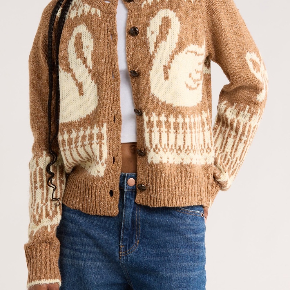 Blu Pepper Brown Button Cardigan